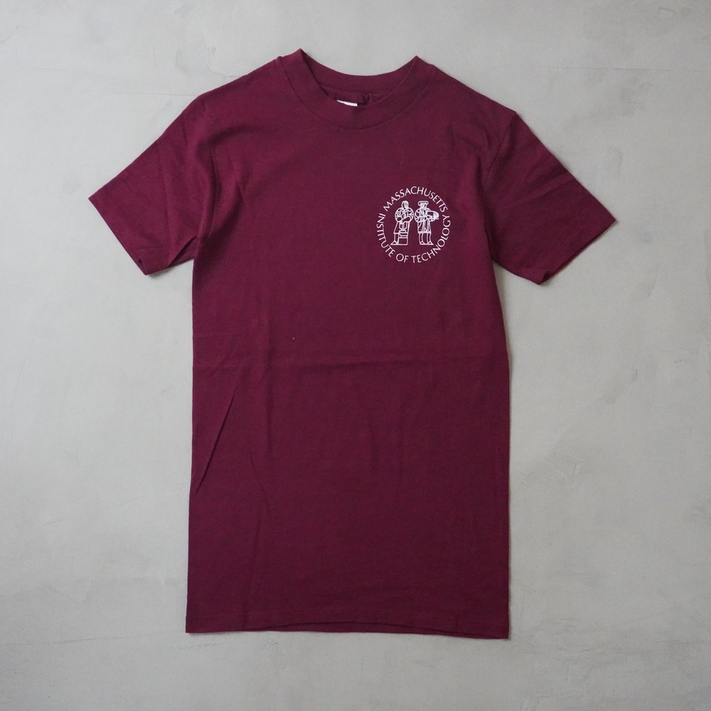 Vintage Champion MIT T-Shirt Small 90s Maroon Massachusetts Institute Tech